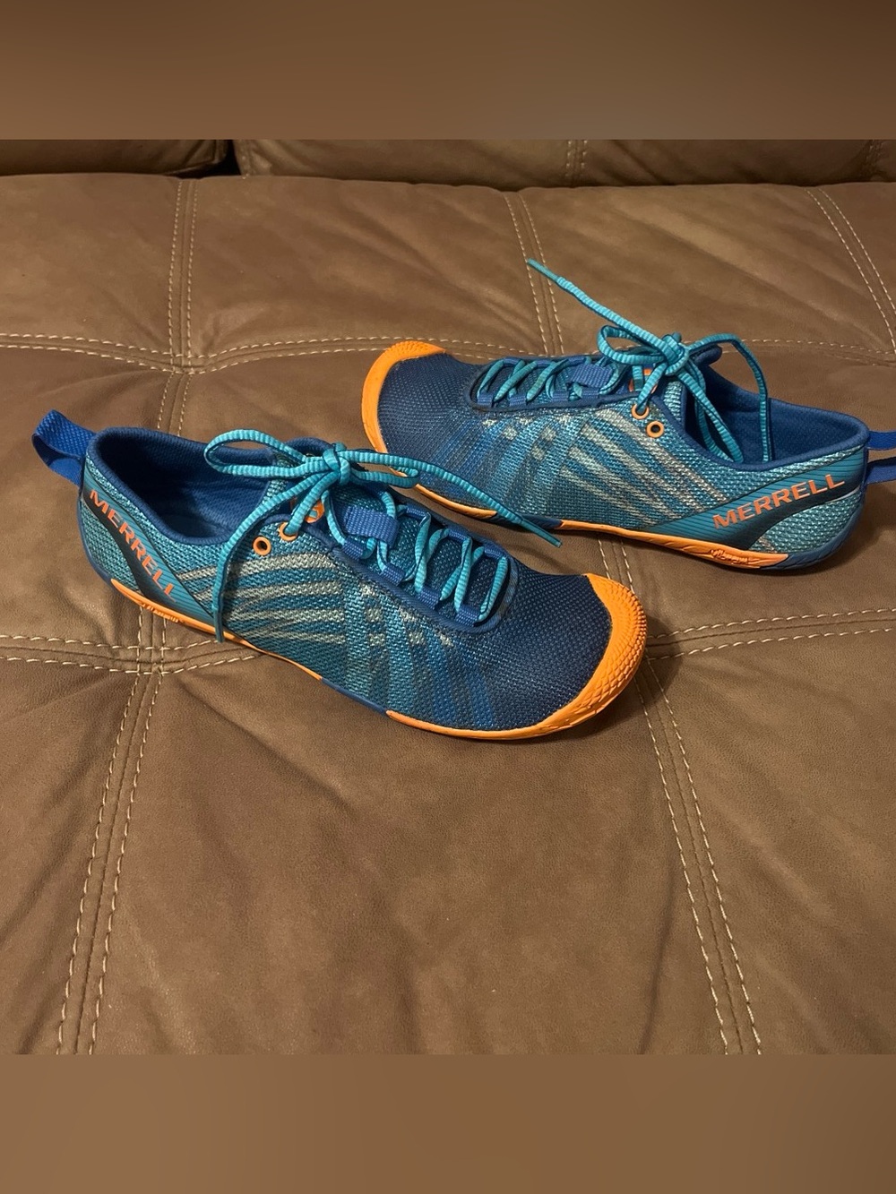 Merrell Vapor Glove 2 Barefoot Running Shoes - Blue & Orange